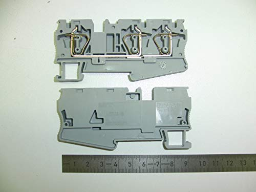 Phoenix Contact ST 6-TWIN Anschlussklemmenblock für Durchkontaktierung 1 Blau, 0.2mm², 10 mm², 1kV ZUGFEDER ATEX, Packung a 50 Stück