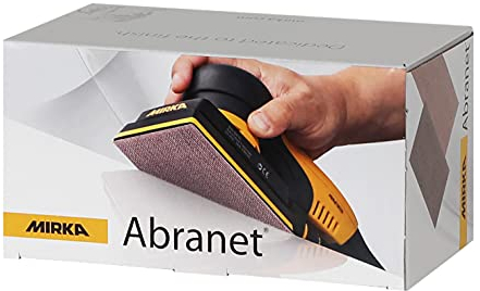 MIRKA Abranet Bande abrasive en filet 70x125 mm autoagrippant - grain P240-50 pces - pour poncer le bois, le mastic, la peinture, le plastique - 5414905025