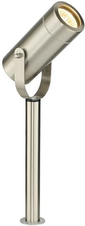 Saxby Palin 35W Small 310mm Brushed Stainless Steel IP44 Outdoor Garden Spot Spike Light