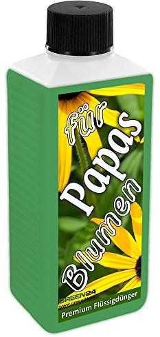 GREEN24 Papas Blumen-Dünger - Unser beliebter Universal-Dünger für Garten- und Zimmerpflanzen als flüssige Geschenk-Idee/Vater