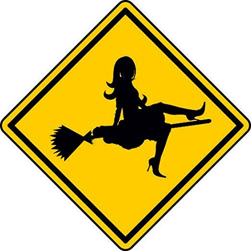 U24 Aufkleber Vorsicht Hexe Autoaufkleber Sticker