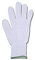 FOR.ME.SA - Guanti bianchi in cotone 100%, polsino extra lungo verde, 7,5 cm, confezione 10 paia, 25866