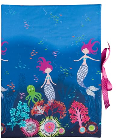 bettina bruder - Sammelmappe DIN A3 - innen 30 Sichthüllen - Meerjungfrau türkis blau pink