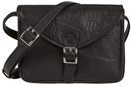 Sonnenleder Umhängetasche Tasche Damen Leder Damen Damentasche Schultertasche Ibiza schwarz