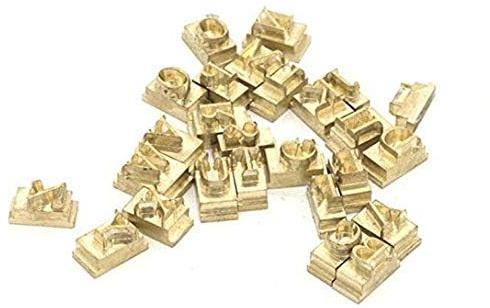 YUNSHINE Digital 220V Folie Hot Stamping Maschine Logo Prägung Messing Alphabete Buchstaben Label Bronzing Maschine Leder Holz Stempel Prägung (Großbuchstaben:A-Z)
