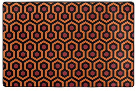 LIU&BAG Shining Overlook Hotel Teppich, 100 x 150 cm, für Wohnzimmer, Esszimmer, Schlafzimmer, Flur, Büro, Teppich, leicht zu reinigen, traditionelle weiche Plüsch-Qualität