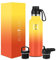Insulated Water Bottle with Spout Lid Narrow - 590ml (3 Lids) - Cold 24hrs & Hot 12hrs Drinks - Double-Walled Stainless Steel Metal Leakproof Travel Sports Gym Camping & Hiking Hydration Flask