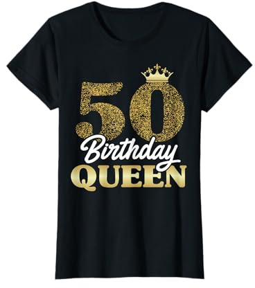 50. Geburtstag Geschenk Jahrgang 1976 Birthday Queen Krone T-Shirt