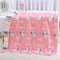 Hayisugal Kinder Decke 6-lagig Babydecke aus 100% Baumwolle - kuschelige Baumwolldecke Ideal als Kinderwagendecke, Erstlingsdecke, Bettdecke oder Kuscheldecke, Rosa Pferd, 120x150cm