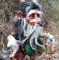 SSLLH Gartendeko Statue Skulptur Figur, Großer Kobold, Garten-Deko, Mythologie, Harz, Bodenmontage, Dekoration, Grün