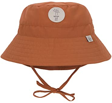 LÄSSIG Baby Kinder Fischerhut Sonnenhut Strandhut Kinderhut Atmungsaktiv Sonnenschutz UV-Schutz 80/Sun Protection Fishing Hat rust, 3-6 Monate, 43/45