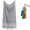 Luum® XXL Strandtuch Damen Herren Hamamtuch Saunahandtuch Damen Handtuch Yogatuch Duschtuch Strandhandtuch Saunatuch Badetuch Reisehandtuch Reisezubehör leichte Reisedecke, Anthrazit