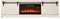 BIM Furniture Armario de TV Granero de 200 cm con Chimenea eléctrica, Parte Delantera fresada, Tablero de Fibra de Densidad Media, Mueble bajo para TV