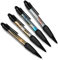 DV DESIGN Set mit 4 schwarzen Florida Kugelschreibern – Amerika Reise USA USA Vereinigte Staaten Strand Freunde Jungen Mädchen Männer Frauen Thema Stift #79352