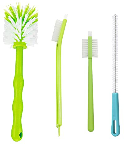 JTgugu Lot de 4 Brosses de Nettoyage Set Accessoires Outil, Idéal pour Thermomix TM5 TM6 TM31 TM21 Robot Culinaire Pots de Nettoyage, Bols à mélanger et Lames