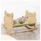 2-in-1 pet cat swing hammock, floor standing wooden cat swing chair bed Indoor cat and dog pet furniture, easy to install