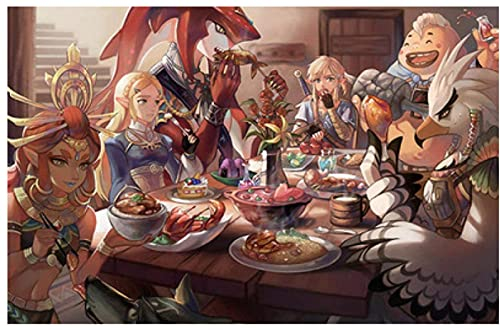 ANSNOW Puzzle 1000 Stück Anime Die Legende Der Zelda -Plakate Holz Kinder Spielzeug Dekompression Spiel