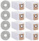 12 Kit Accessori per Dreame L20 Ultra/ L10s Ultra/ L10 Ultra, 8x Sacchetto per la raccolta polvere, 4x Panni Mop, Ricambi per L20 Ultra Aspirapolvere Robot, Set di Accessori