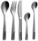 Messer Gabel Löffel mit Gravur Wunschtext silber personalisiert einzeln und im Set Besteck dein Name Text Geschenkidee graviert Tafelbesteck (Set 4: alle 5 Teile)