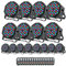 HOLDLAMP 16 Stücke 36 LED Par Scheinwerfer Bühnenlicht, RGB LED Par Strahler Party Lichter mit Fernbedienung DMX512 Discolicht für Bar DJ Show Disco Geburtstag Halloween Weihnachten