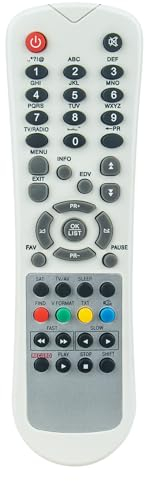 ALLIMITY Fernbedienung Ersatz passend für Edision SAT Receiver Progressiv HD, progressiv HD compact, progressiv TS, hypnos, Trojan, Tyran, 3120, 1600, TDT-1700 SD, TDT-5700 HD