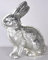 Vintage Hase Silber Osterhase Antik Hasenbackform Stil Industrial Hasenfigur 28cm lup123 Palazzo Exklusiv