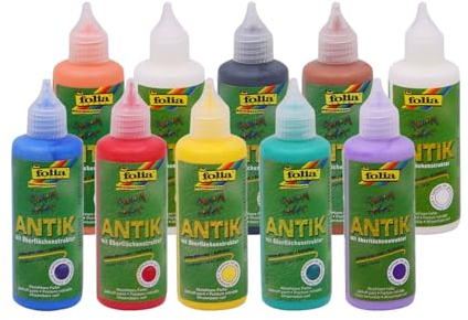 Window Color | XXL Set | 10 x 80 ml | Window-colour | Fenster-farbe | Bastel-farbe | Farben-set | Fenstermalfarben | Profiset für Kleine und Große Künstler | [unbedenklich] | für Folie, Glas, Fliesen