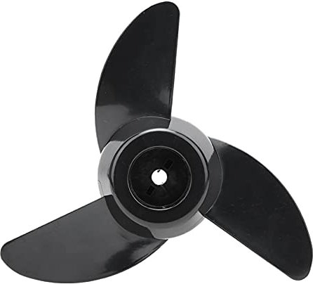 POENVFPO Außenbordmotor-Propeller, 12 V/24 V, Dicker Kunststoff, Dreiblättriger Propeller, Elektrisches Triebwerk, Ersatzzubehör