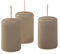 Cereria di Giorgio Risthò Kerzen Durchmesser 4 cm Höhe 7 - Taupe - Packung mit 12 Stück