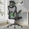 YONISEE Office Chair - Ergonomic Desk Chair with Lumbar Support Headrest Adjustable, Padded Flip-up Armrests Comfy Seat Cushion High Back Executive Manager Chair For Home Office