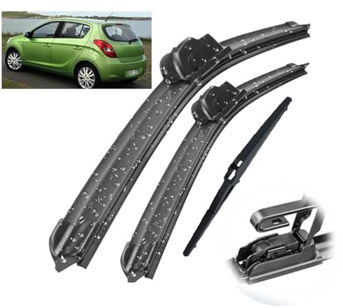 Juego de escobillas limpiaparabrisas para Hyundai I20 PB 2008-2014, escobillas para parabrisas y ventanas de 24 + 16 + 12