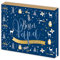 itenga Adventskalender gefüllt mit 24 Überraschungen passend für Männer Frauen Mama Papa Oma Opa (Bester Papa blau gold)