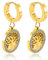 Baum des Lebens Ohrringe, Baum des Lebens Tropfen Ohrringe Gold, Boho Statement Goldene Ohrringe, Baum des Lebens Earrings, Gold Ohrringe Damen, Hypoallergene Modeschmuck Ohrringe für Frauen