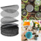 LiJuanWang Blumentopf Netz,100 Stück rundes Netzpolster für Blumentopfloch,Mesh Pad Flower Pot Mesh Pad Bonsai Hole Mesh,Anti-Bodenverlust,Pad Mesh Bonsai,Kunststoff Garten Drainage Mesh Matte,10 cm