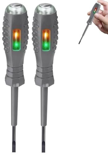 2 Stück 2-in-1 High Torque Strong Magnetic Screwdriver Electricity Detector, Spannungsprüfer mit Schraubendreher, berührungsloser Spannungsprüfer, Schraubendreher Elektro-Zubehör (A)