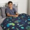 OHS Weighted Blanket for Adults, 3kg Gaming Weighted Blanket Microfibre Sleep Therapy Anxiety Relief Weighted Heavy Blanket Xmas Gifts, Blue - 150 x 100cm (Disclaimer:Only suitable for age 3+years)