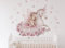 Wandaufkleber Einhorn Wandbild I Kinderbilder Junge Kinderzimmer Mädchen Aufkleber Osomhome (Einhorn + Ballerina, M)