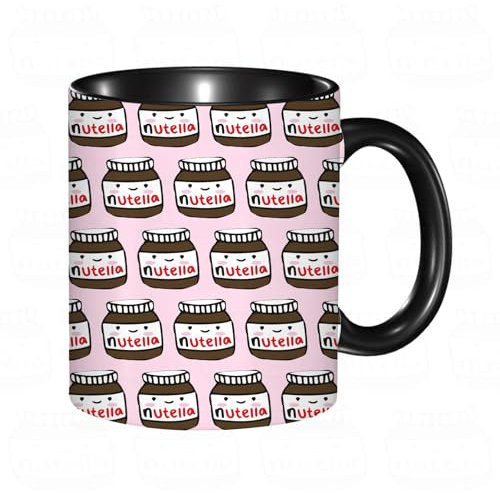 reyawdf Tazza Mug in Ceramica Personalizzata,Nutella deliziosa,11oz/330ml, Resistente al Calore, Adatta a Lavastoviglie Idea Regalo Divertente per Colazioni, Compleanni, Natale
