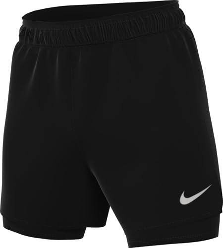 Nike Challenger Vielseitige 2-In-1-Shorts Mit Dri-Fit-Technologie (Herren, Ca. 18 cm), Black/Black/Black/Reflective Silv, HJ3588-010, M