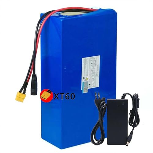 48V 20AH E-Bike Lithium-Ionen-Akku Eingebautes 20000Mah BMS Li-ion Akku E-Bike Langlebige Lithium-Batterie Mit Ladegerät Für 0-250W~2000W E-Bike/Mountainbike Motoren XT60 Plug,48V 20Ah