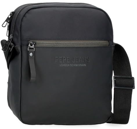 Pepe Jeans Sail up Bandolera Portatablet Negro 22x27x8 cms Poliéster y PU by Joumma Bags