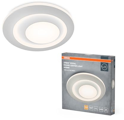 Osram ORBIS SPIRAL Deckenleuchte, weiß, 30W, 3000lm | Orbis Spiral Round, Indoor Wall Lighting, Weiß, 400 mm dia, 30000 h, 1-Pack
