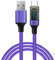 VIVIWI Câble de charge rapide USB A vers USB C 66 W avec écran LED pour smartphones et tablettes