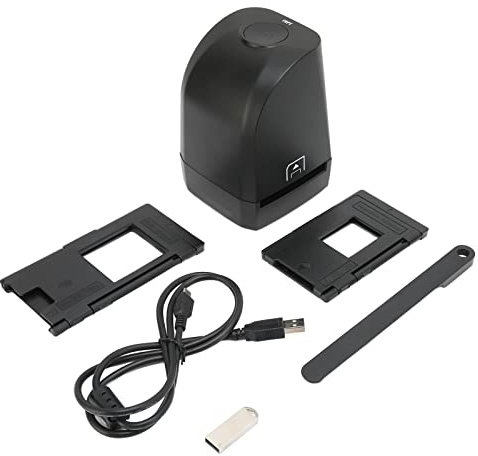 POENVFPO 35mm Film Scanner, Portable 8MP Slide and Negative Converter with CMOS Sensor for Photographers, Archivists and Home Users