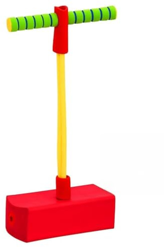 QUAHEAS Pogo Stick für Kinder 50 cm, Kunststoff und Eva, rutschfeste Griffe, max. 50 kg, Hüpfstab für Gleichgewicht, Fitness, Bewegung, Outdoor Spiel im Garten und Park