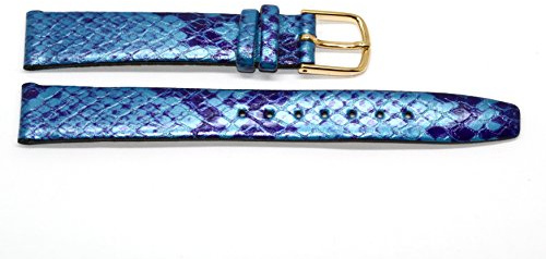 Fashion Blau Python Maserung 14 mm