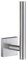 Smedbo House Reserve-Toilettenpapierhalter, Messing, Silber, 4,6 x 6,6 x 14 cm