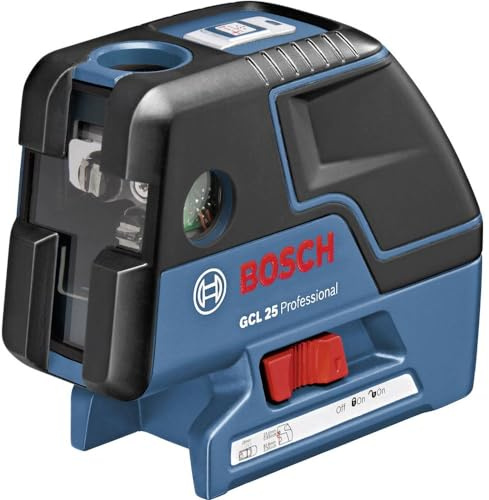 Bosch Professional GCL 25, ± 4° Selbstnivellierbereich, IP 54 Staub- und Spritzwasserschutz, BT 150, Schutztasche, L-BOXX-Einlage, 4 x 1,5-V-LR6 (AA)