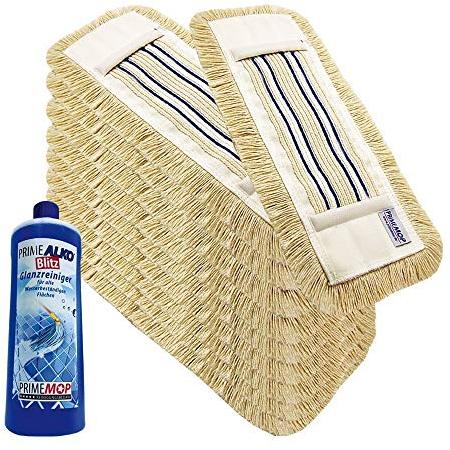 10 Stück 50cm Profi Baumwolle Wischmop Baumwollmop Bodenwischer Wischmopp Prime Mop Best 50 cm