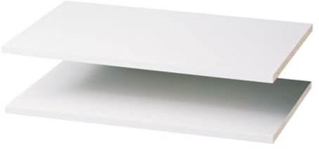 Easy Track 2 Count Closet Shelves, White